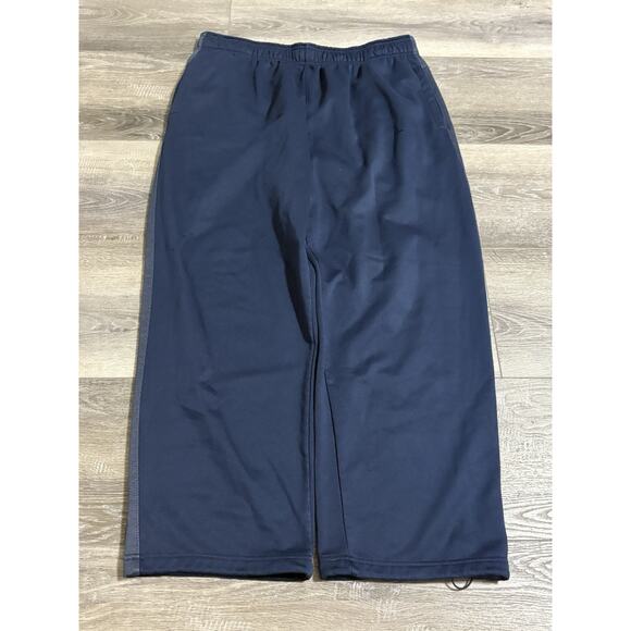 Russell Blue Tech Fleece Baggy Wide Leg Sweatpants Jogging Pants - Men’s Large - Picture 1 of 10